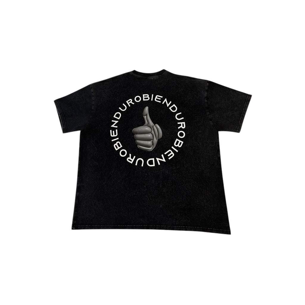 Bien Duro Thumbs Up Washed Tee - Black