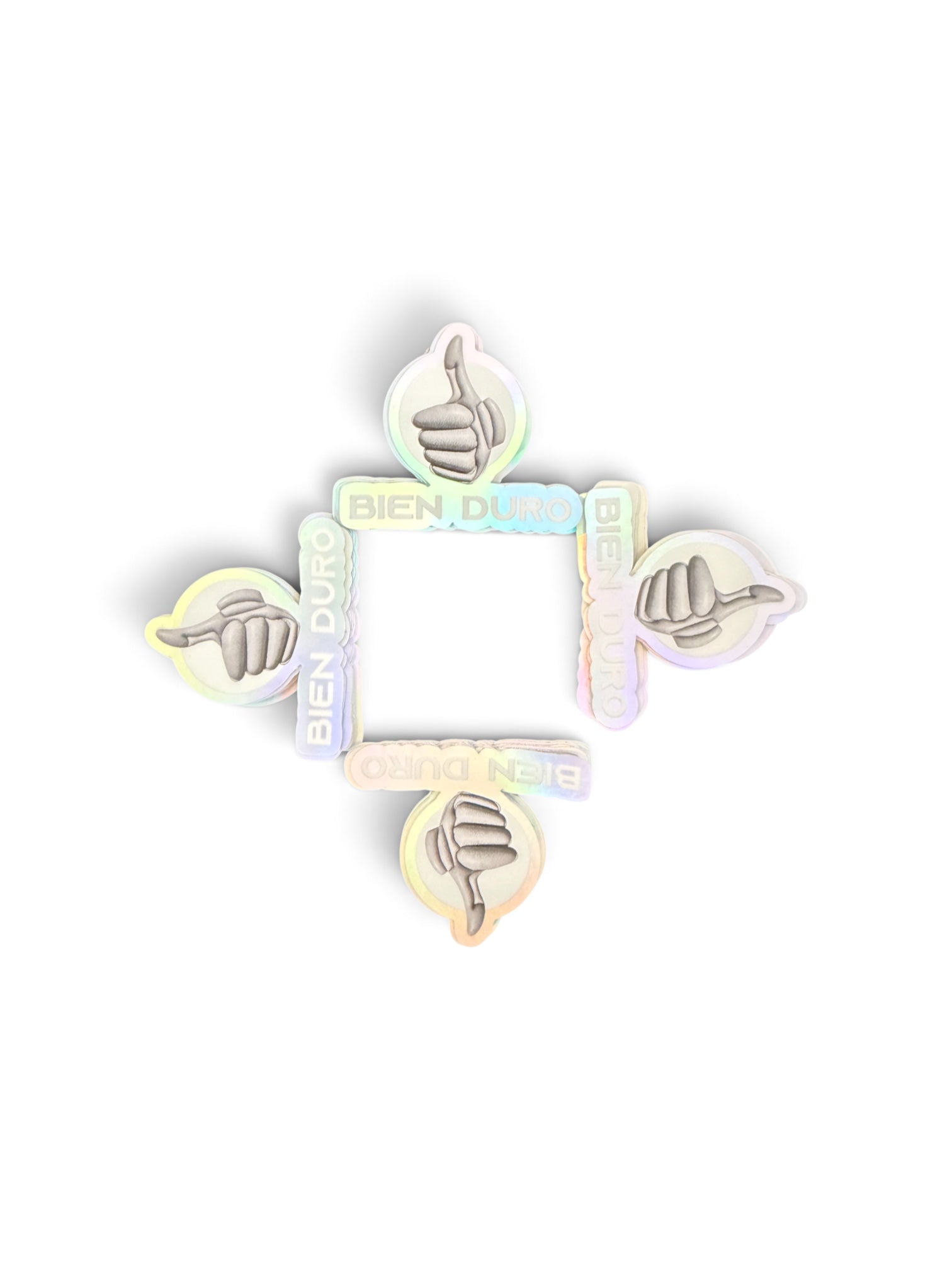 Bien Duro Thumbs Up Holographic Sticker