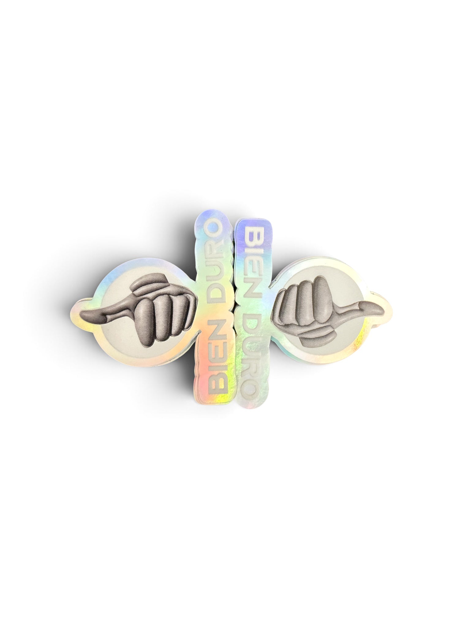 Bien Duro Thumbs Up Holographic Sticker